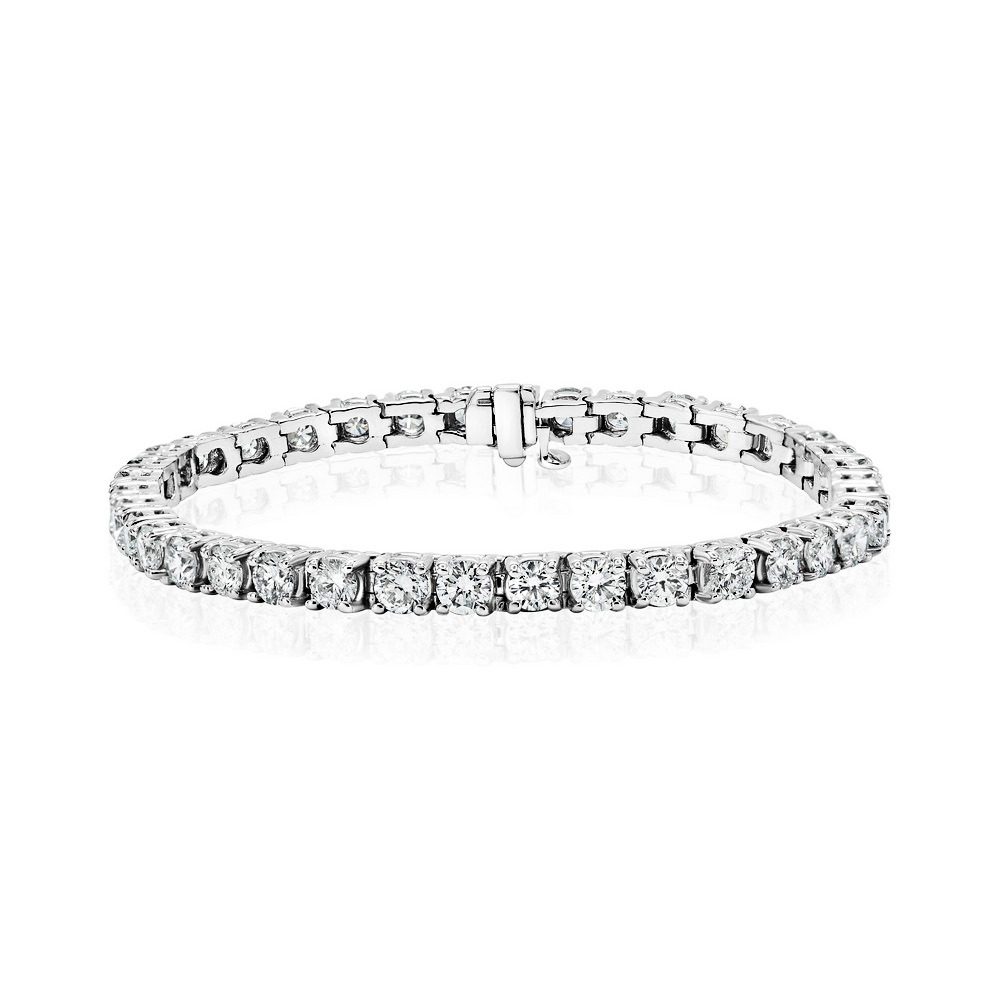 Diamond Tennis Bracelet: Round - Image 9