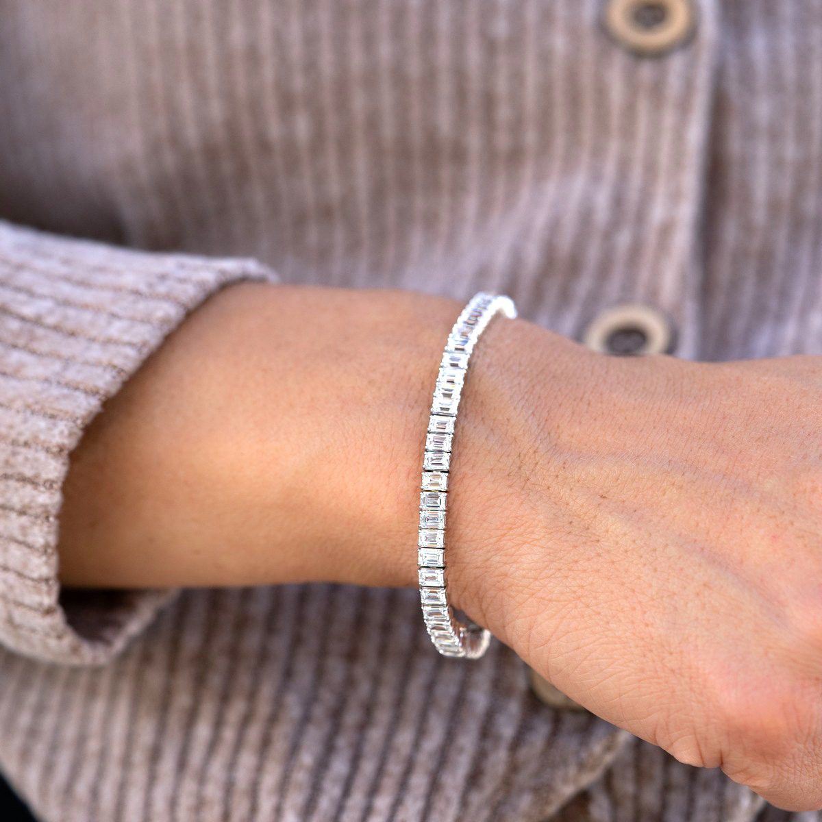 Emerald Tennis Bracelet: North-South - Image 2