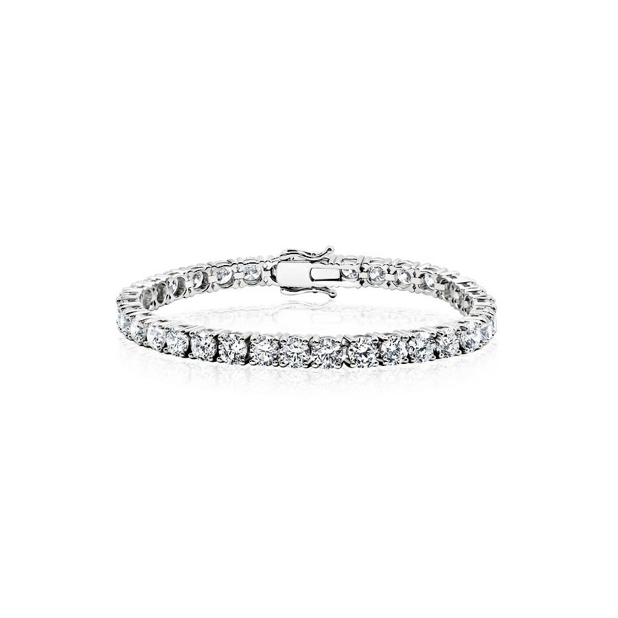 Diamond Tennis Bracelet: Round - Image 11
