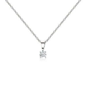 0.25 Carat Solitaire Prong Pendant