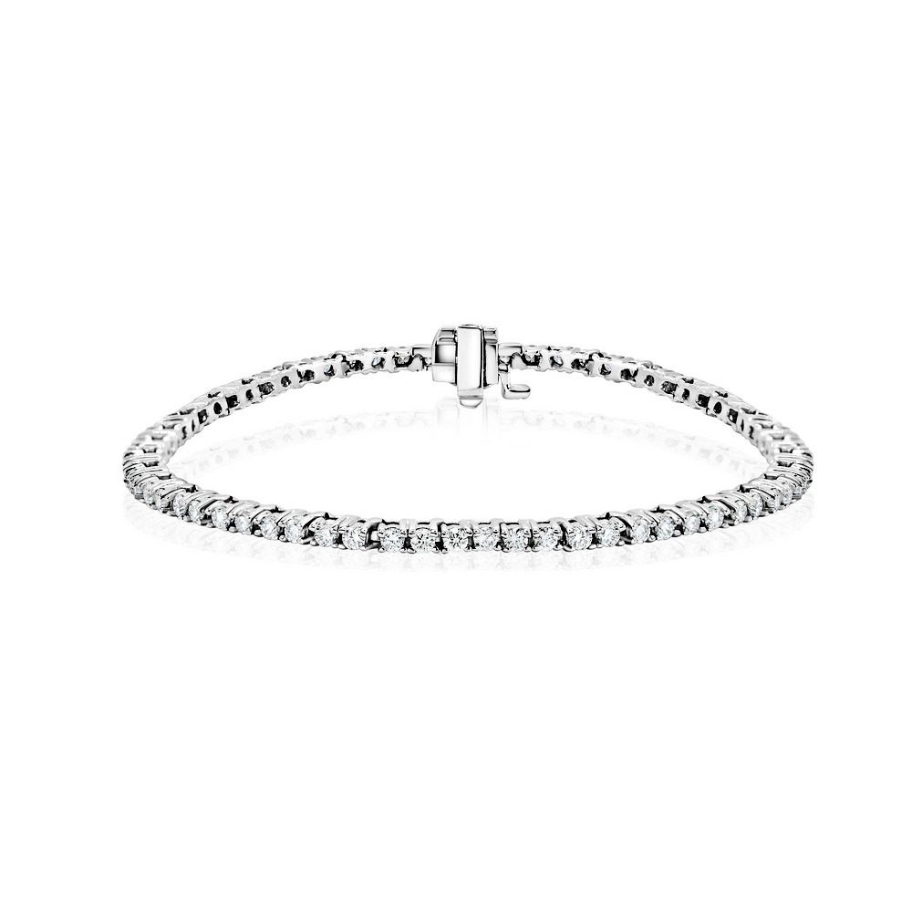 Diamond Tennis Bracelet: Round